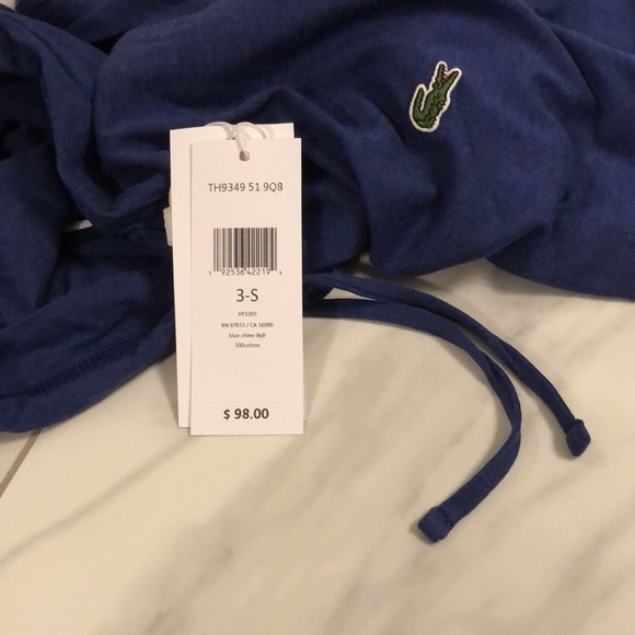 Men’s Lacoste Lightweight Pullover Hoodie - Picture 3 of 4